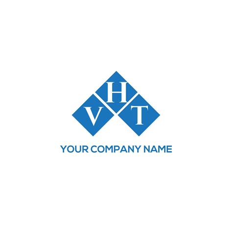 Vht Letter Logo Design On White Background Vht Creative Initials