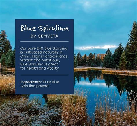 Authentic Blue Spirulina Powder Pure Phycocyanin Blue Spirulina 100 Pure Blue Spirulina