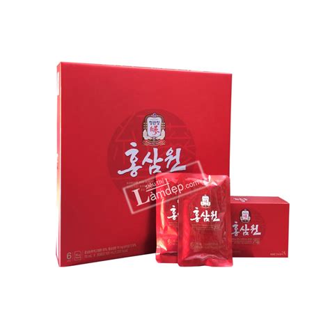 Nước Hồng Sâm KGC Korean Red Ginseng Drink 30 gói x 70ml Máy Ép Cám