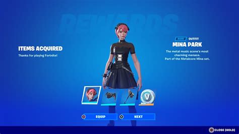 How To Get Metalcore Mina Starter Pack For Free Fortnite Mina Park Skin Youtube