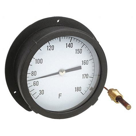 30° To 180°f 6 In Dial Dia Analog Panel Mount Thermometer 13g216 13g216 Grainger