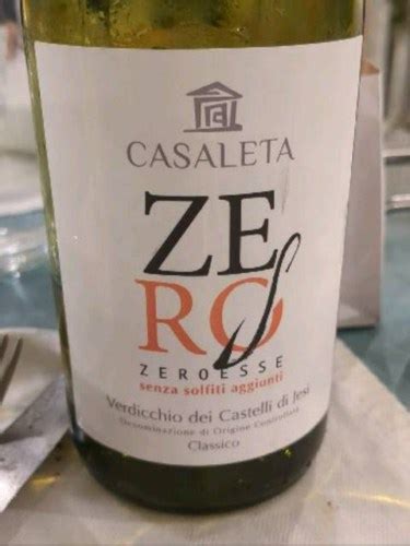 Casaleta Zeroesse Senza Solfiti Aggiunti Verdicchio Dei Castelli Di