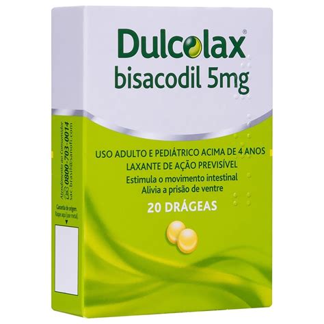 Dulcolax 5mg X 20 Comprimidos Revestidos Farmácia Em Casa