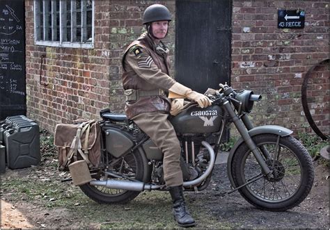 43rd Recce Despatch Rider Military Motorcycle Classic Motorcycles British Motorcycles