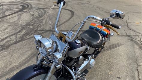 Handlebar Install Harley Softail Deluxe Youtube