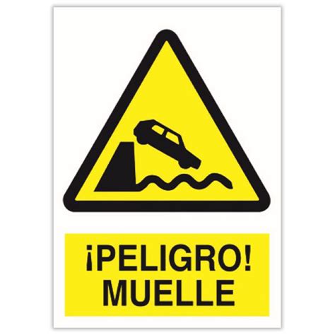 Señal De Advertencia ¡peligro Muelle Ebersign