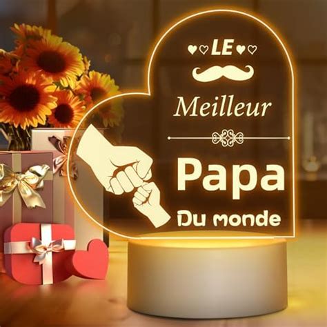 Winzwon Cadeau Noel Papa Cadeau Papa Cadeau Anniversaire Papa Veilleuse