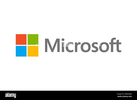 Microsoft, White background, Logo, Brand name Stock Photo - Alamy