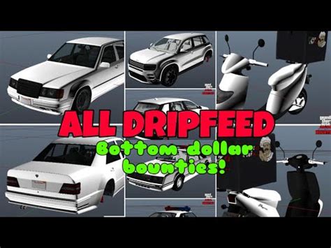 All Dripfeed Vehicles Bottom Dollar Bounties Dlc Update Gta Online