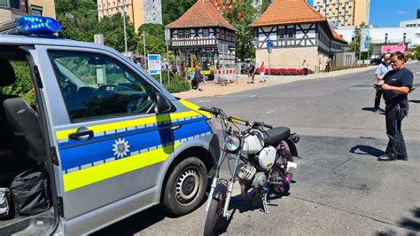 Wilde Verfolgungsjagd Suhl Mopedfahrer Fl Chtet Vor Polizei