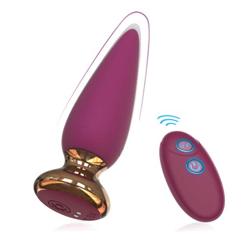 Vibrador Plug Anal Massageador de Próstata Controle Remoto 10