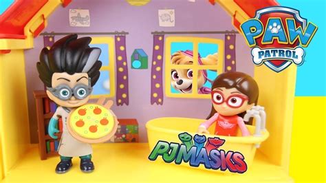 Ellie Y Pj Masks Se Transforman En Cachorros De La Patrulla Canina De