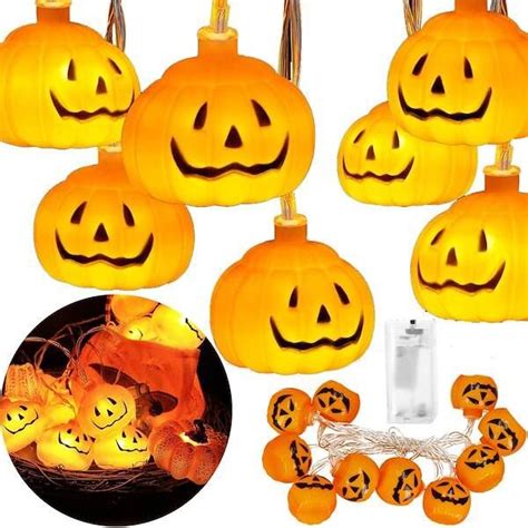 Lampki Na Halloween Dynie Girlanda A Cuch Wietlny Na Baterie Led