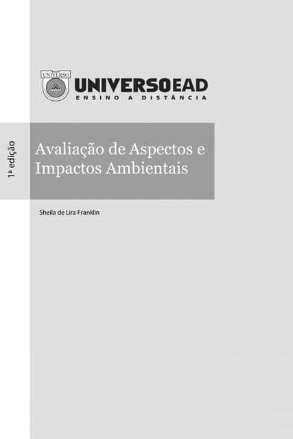 Livro Avaliacao De Aspecto E Impacto Ambiental Pdf