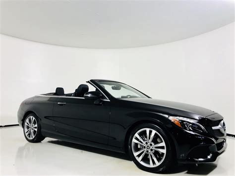 2018 Mercedes Benz C Class C 300 Convertible Blackblack Convertible In