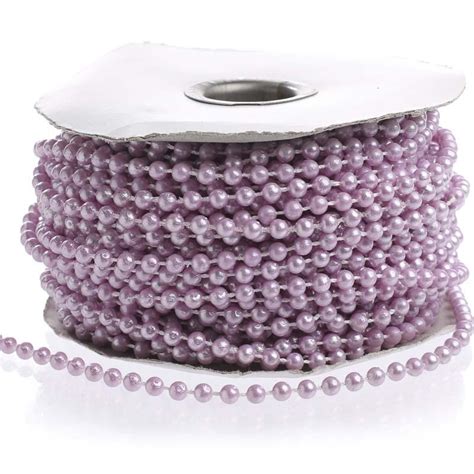 Mm Lavender Faux Pearl Bead Garland Pearl Spools Bead Garlands