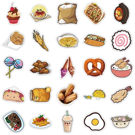 pcs food collection  stickers au sticker world