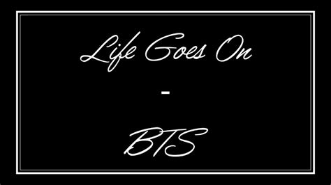 Life Goes On Bts 방탄소년단 Vocal Cover Audio Youtube