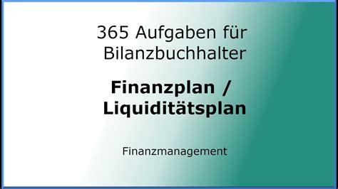 Aufgaben F R Bilanzbuchhalter Finanzmanagement