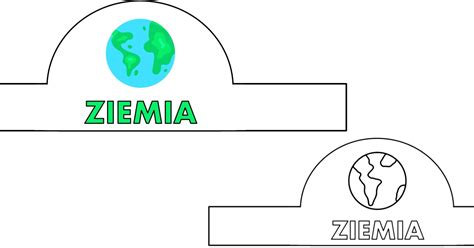 Opaska Na G Ow Planeta Ziemia Do Druku Dla Dzieci Za Darmo