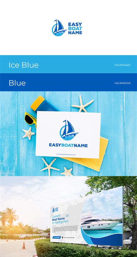 Easy Boat Name on Behance