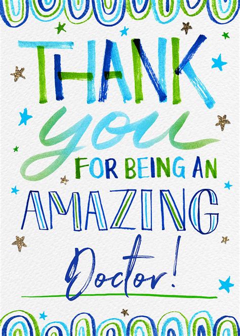 Thank You Doctor T Greeting Card Art By Jen Montgomery Painting By