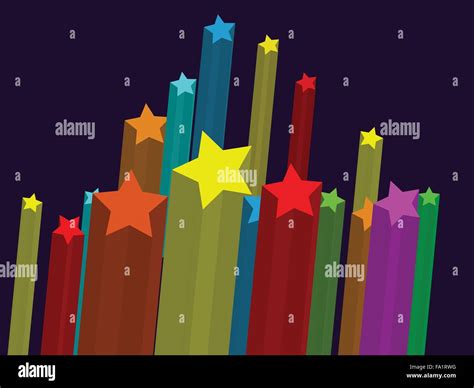 Rising Stars Vector Stock Vector Image And Art Alamy