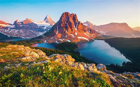 Picture Canada Columbia Lake, British Columbia, Rocky Mountains