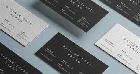 Psd Business Card Brand Mockup Vol Psd Mock Up Templates Pixeden