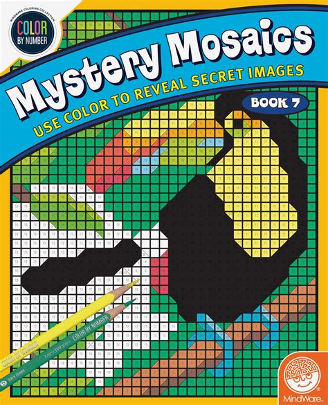 Mindware Color By Number Mystery Mosaics Book 7 Ages 6