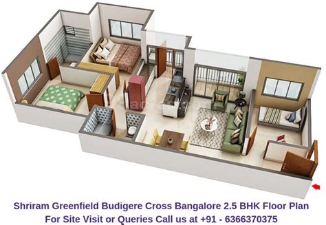 Shriram Greenfield Budigere Cross Bangalore Bhk Floor Plan Regrob