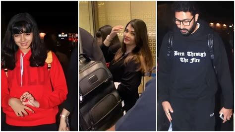 Aishwarya Rai's all-black look with Abhishek Bachchan and Aaradhya at ...