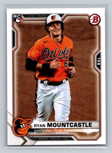 Bowman Ryan Mountcastle Rookie Rc Ebay