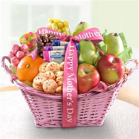 Happy Mother S Day Sweet Treats And Fresh Fruit Basket Aa4063 A T Inside