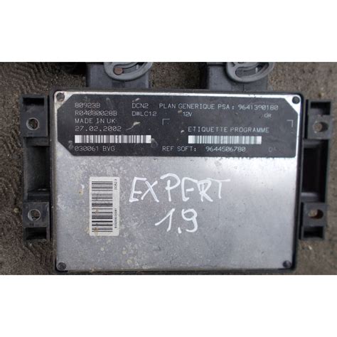 Engine Control Unit Ecu Motor Peugeot Expert Citroen Jumpy Fiat Scudo