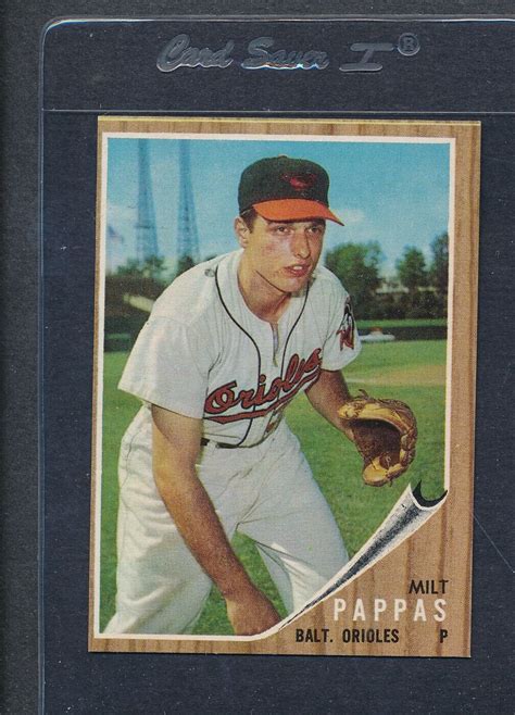 1962 Topps 075 Milt Pappas Orioles EX 5089 EBay