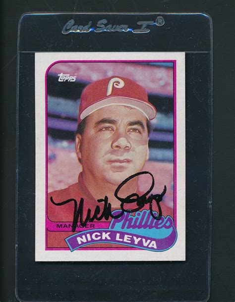 Topps Nick Leyva Phillies Signed Auto A Ebay