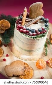 1 245 Naked Christmas Cake Images Stock Photos Vectors Shutterstock