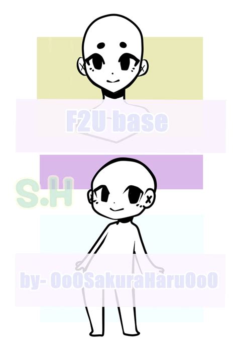 F2u Chibi And Head Base By Ooosakuraharuooo On Deviantart