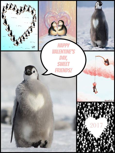 A Penguin With A Speech Bubble Saying Happy Valentine S Day Sweet