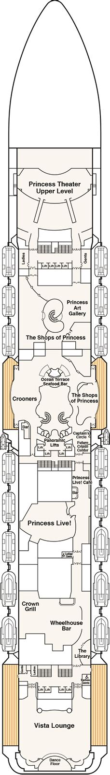 Regal Princess Deck plan & cabin plan