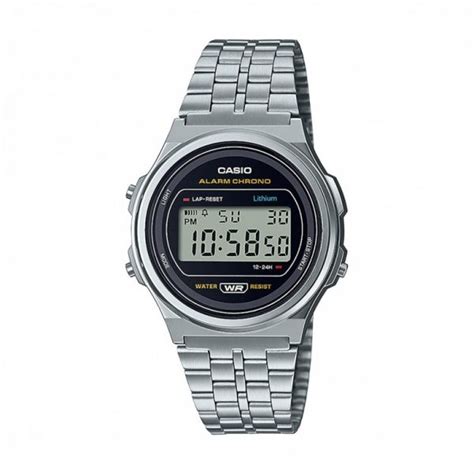 Relógio Casio Vintage Iconic Prateado A168WEM 7EF Ourivesaria Rocha