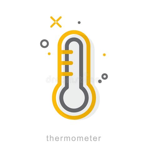 Thin Line Icons Thermometer Stock Vector Illustration Of Vector