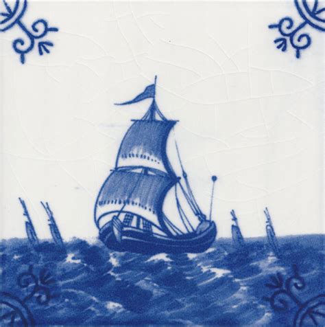 Dutch Delft Tiles From Victorian Cermaics