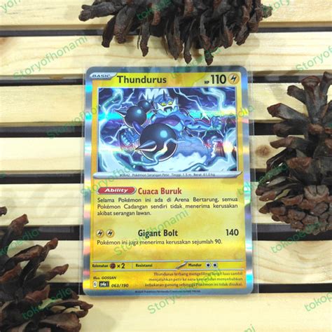 Jual Thundurus Sv4a 063 190 R Kartu Pokemon TCG Kota Surabaya