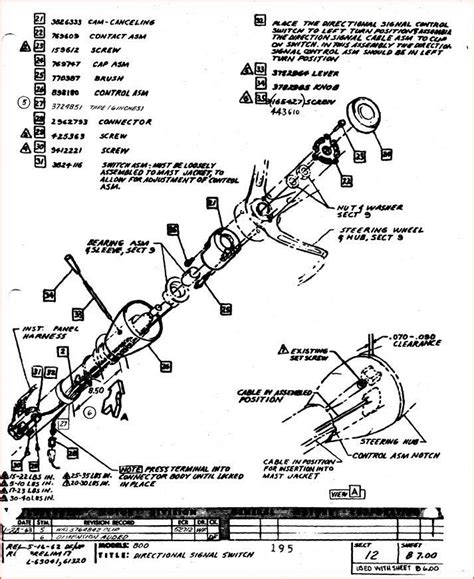 95 Chevy Steering Components Diagram Steering Column Assembl