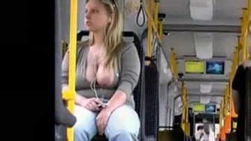 Naughty Babe Flashing Her Huge Tits On A Train Porn