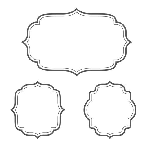 Vintage Frame Icon Template Vector 13398169 Vector Art At Vecteezy