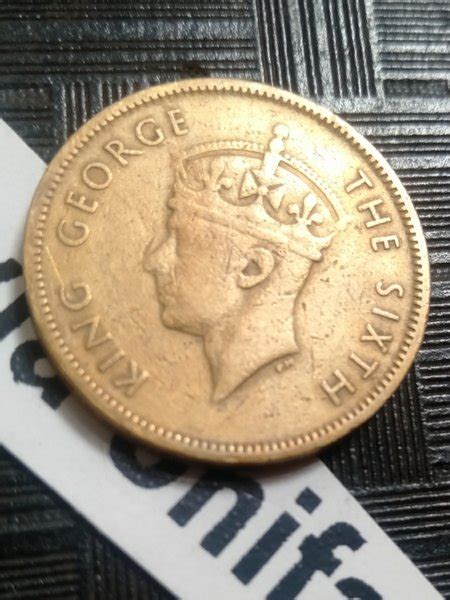 Jual Koin Hongkong 10 Cent Hong Kong Ten Cents 1950 King George VI Semi