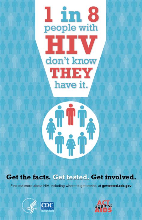 CDC Infographic 1 In 8 People With HIV Don T Know They Have It